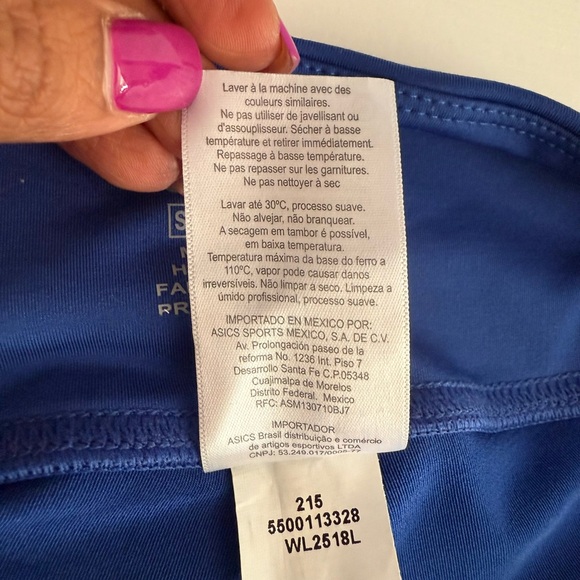 ASICS Leg Balance Blue Leggings Size S - Picture 5 of 10